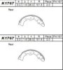 ASIMCO K1767 Brake Shoe Set